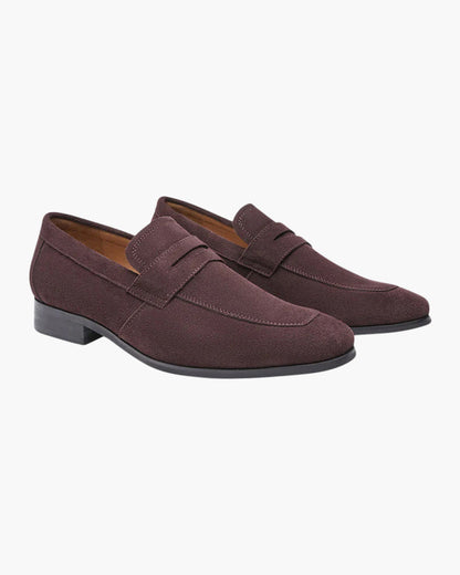 Oude Geld Suède Penny Loafers