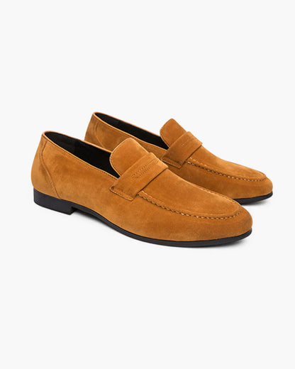 Oude Geld Suède Penny Loafers